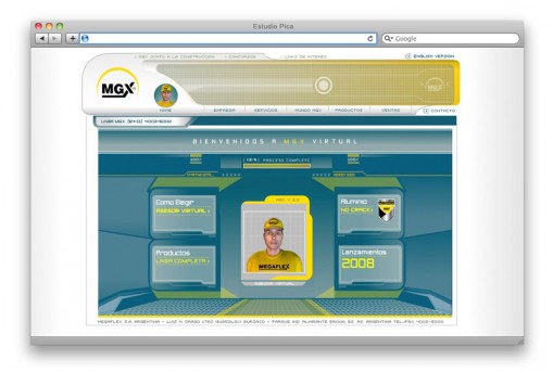 Sitio web institucional Megaflex - home