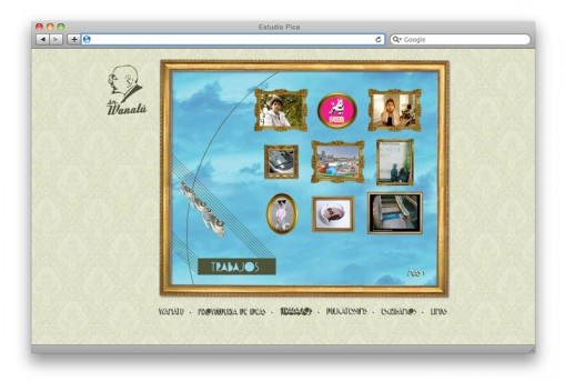 Sitio web Sr. Wanatú - sección